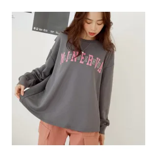 OB嚴選 長版字母刺繡拼接襯衫袖衛衣上衣 《AB17611》 歷史價格詳細信息