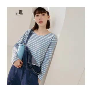 【OB 嚴選】純棉條紋小V領傘襬拋袖上衣 《AB18717》 歷史價格詳細信息