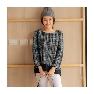 【OB 嚴選】假兩件前短後長配色條紋拼接長版上衣 《AB16769》 歷史價格詳細信息