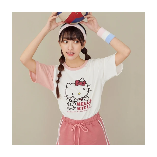 【OB 嚴選】KITTY運動會橫條紋賽跑印花長版TEE 《IK0026》 歷史價格詳細信息