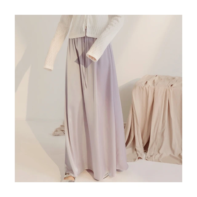 OB嚴選 質感A字傘襬開衩厚雪紡中裙 《CA2186》 歷史價格詳細信息