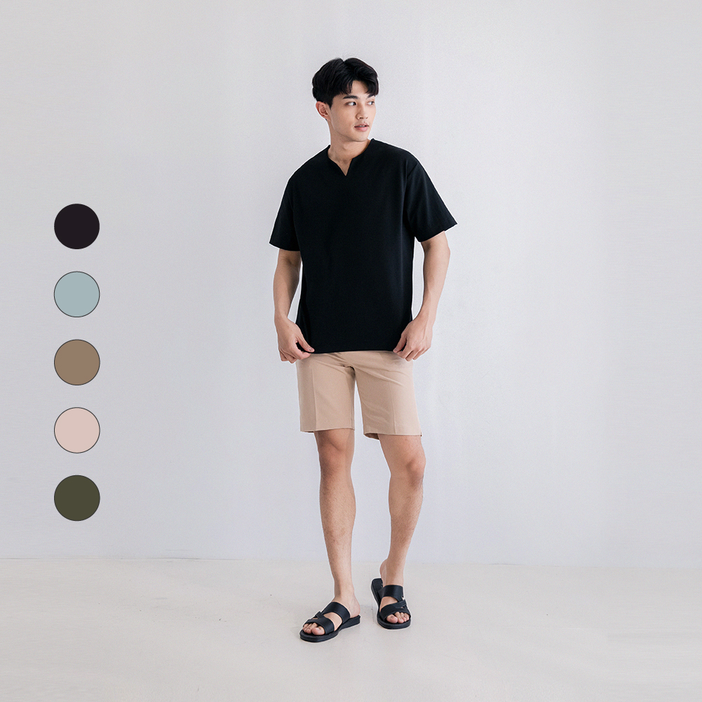 【50% FIFTY PERCENT】期間限定｜簡約條紋短袖上衣(共4色) 歷史價格詳細信息