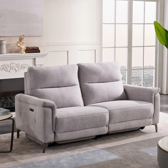 芝華仕頭等艙 布 雙人加大電動沙發附USB Bruno 淺灰色 歷史價格詳細信息