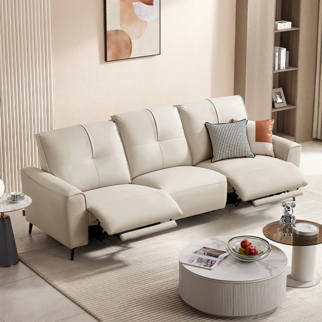 芝華仕頭等艙 科技布 三人加大電動沙發組附USB 30107 海風藍(不含腳凳) 歷史價格詳細信息