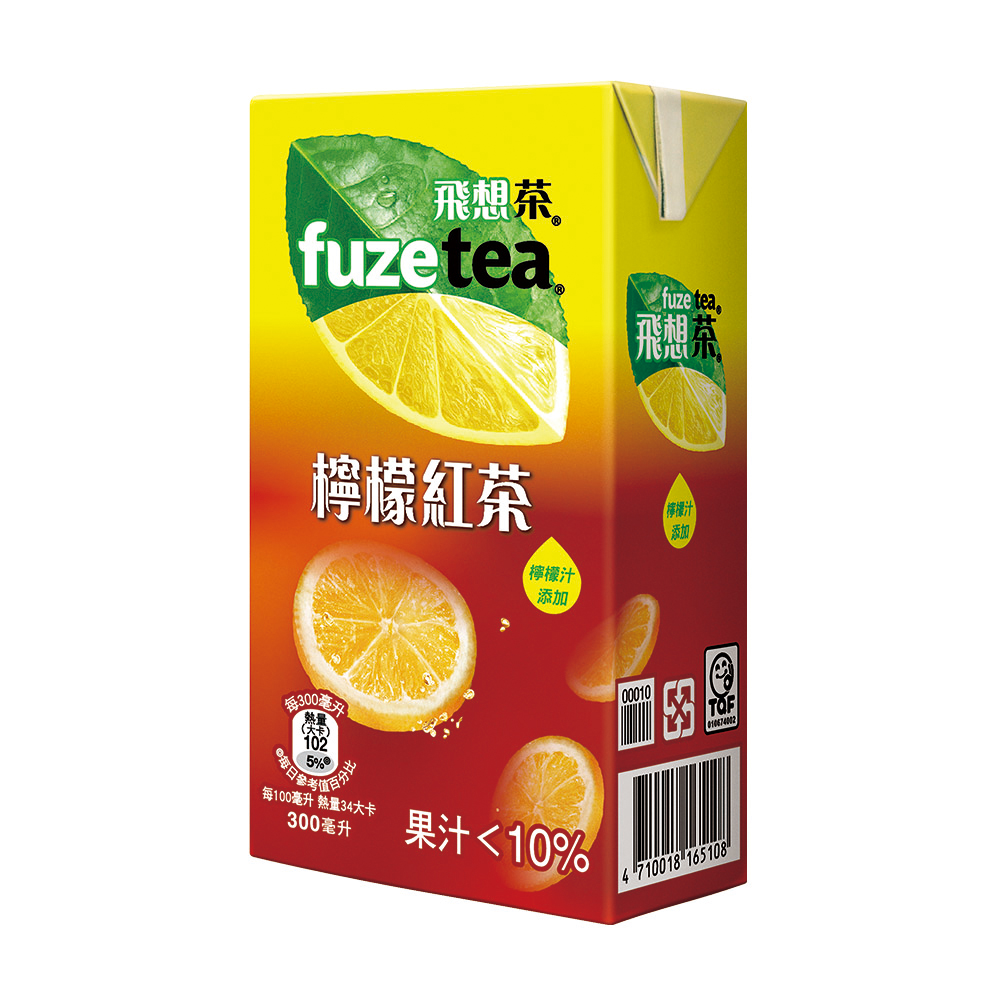 FUZE tea 檸檬紅茶 580mlx4瓶/組  【大潤發】 歷史價格詳細信息