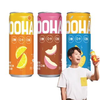 【OOHA】氣泡飲 水蜜桃烏龍茶 易開罐330ml x24入/箱(零糖零卡零脂) 歷史價格詳細信息