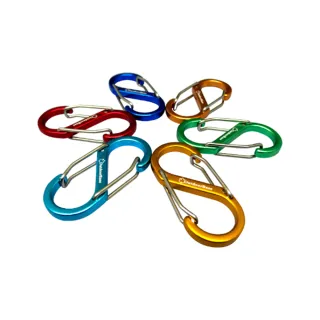【Outdoorbase】多用途鋁合金S鉤(8cm)露營S扣.露營掛繩S鉤-隨機6入 歷史價格詳細信息
