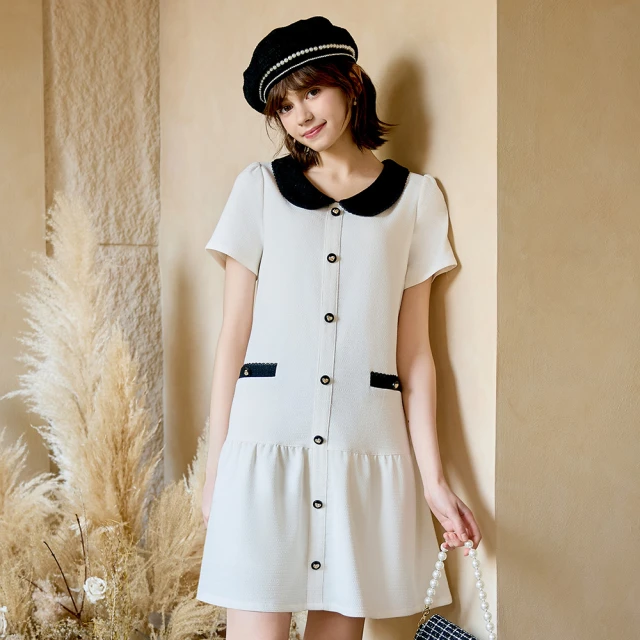 【H2O】小香風粗花呢短褲 #3658006(粉/藍色) 歷史價格詳細信息