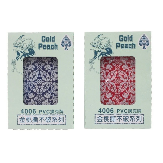 金桃牌 PVC 撲克牌 4006 撕不破 塑膠 撲克牌 12副入 /組 超商取貨單筆限購2組 歷史價格詳細信息