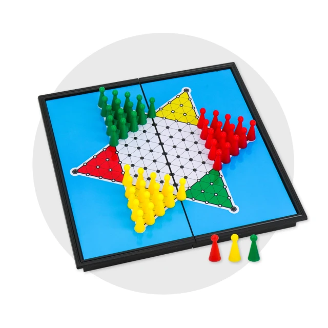 【折疊磁性跳棋-E5-盤28.5*28.5*1.5cm-子直徑1.5*高2.5cm-1套/組】(棋子*45顆)56021 歷史價格詳細信息