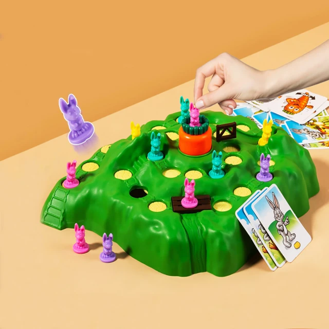 兔子陷阱兒童益智邏輯思維訓練玩具雙人對戰多人桌遊親子互動遊戲 歷史價格詳細信息