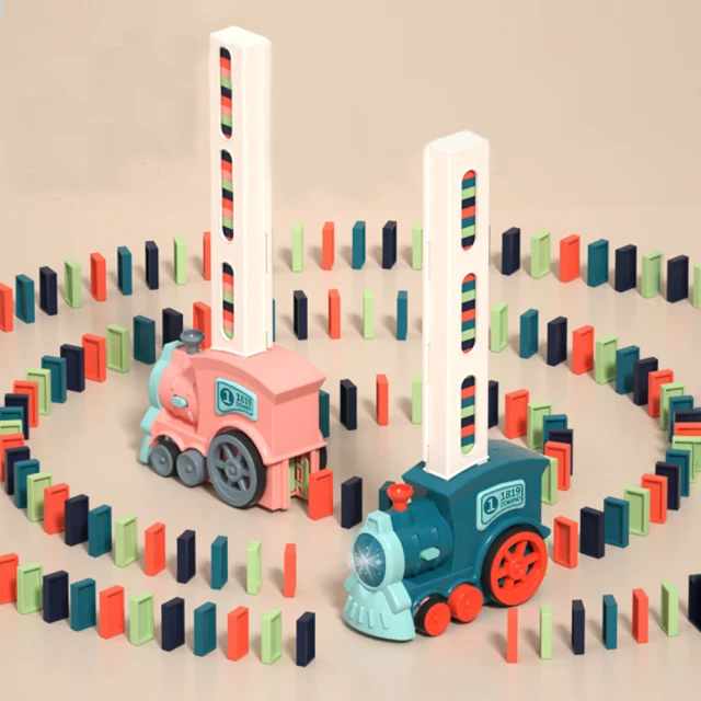 OMG 兒童益智玩具 多米諾骨牌 電動小火車 馬卡龍粉 歷史價格詳細信息