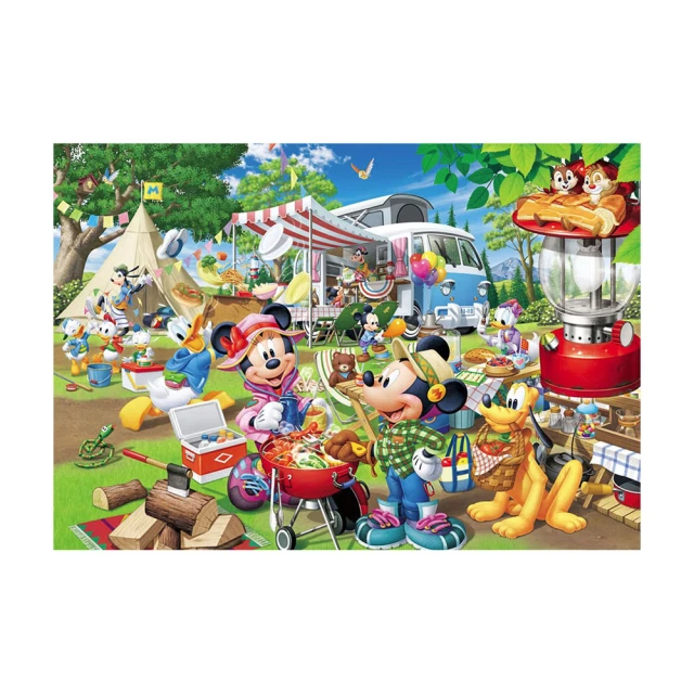 Tenyo  露營 找找看有幾個米奇?  60P  拼圖總動員  迪士尼 Disney  兒童  紙板  日本進口拼圖 歷史價格詳細信息