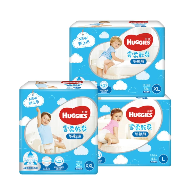 【HUGGIES 好奇】雲柔乾爽 黏貼型 M(紙尿褲/尿布/箱) 歷史價格詳細信息