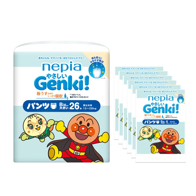 王子 nepia 麵包超人(褲型)紙尿褲 L(44片x6包，共264片)日本境內版 歷史價格詳細信息