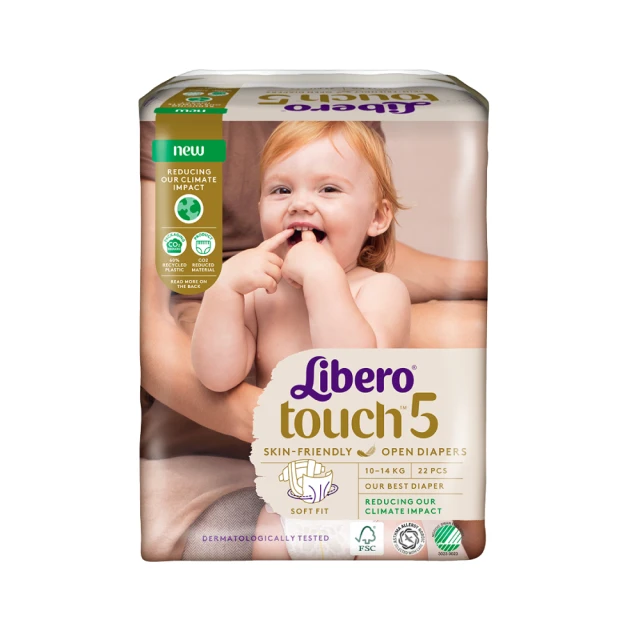 週期購【麗貝樂】Touch 黏貼型 5號 L 紙尿褲/尿布(22片x2包) 歷史價格詳細信息
