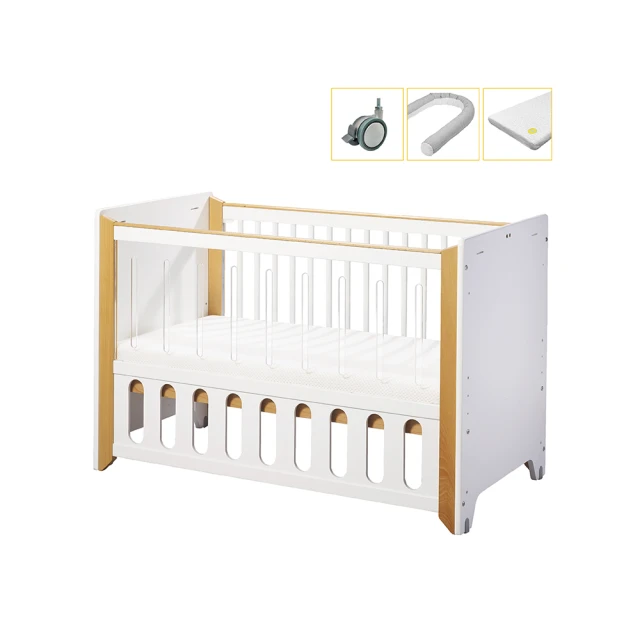 【BENDi】多功能碳纖升降X原木60*120cm精選組MORE中嬰兒床(床板6段側欄3段可調/併大床/書桌/遊戲床) 歷史價格詳細信息