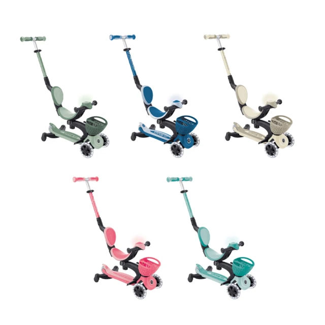 【GLOBBER 哥輪步】新版4合1多功能3輪推車-共5色 歷史價格詳細信息