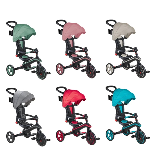 【GLOBBER 哥輪步】新版4合1多功能3輪推車-共5色 歷史價格詳細信息
