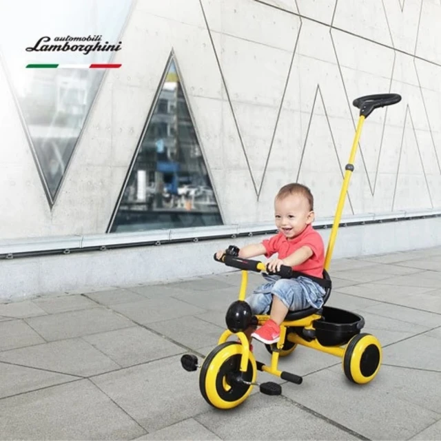 Lamborghini藍寶堅尼 兒童三輪車 幼童腳踏三輪車 三輪腳踏推車 【免運】 歷史價格詳細信息