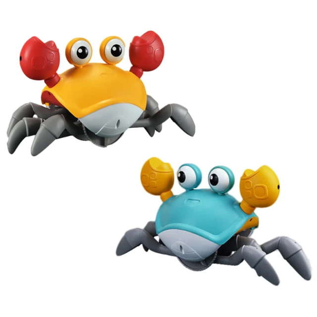 電動感應聲光螃蟹 自動避障會走路可充電燈光音樂 兒童趣味玩具寶寶益智玩具 歷史價格詳細信息