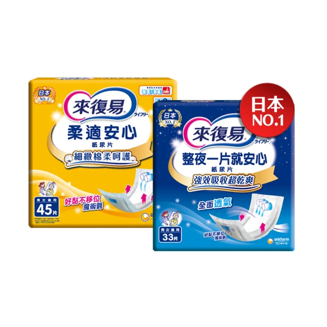 來復易 柔適安心成人紙尿片45片*6包(箱購) 歷史價格詳細信息