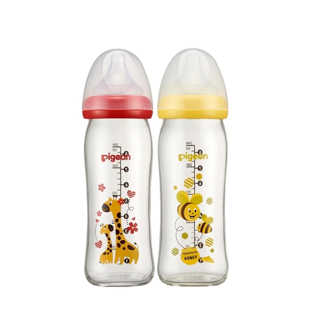 貝親Pigeon 寬口母乳實感彩繪玻璃奶瓶240ml(長頸鹿) 歷史價格詳細信息
