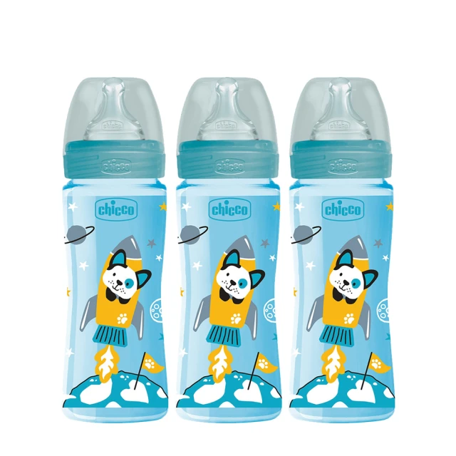 chicco-舒適哺乳-防脹氣PP奶瓶330ml(三孔)-帥氣男孩 歷史價格詳細信息