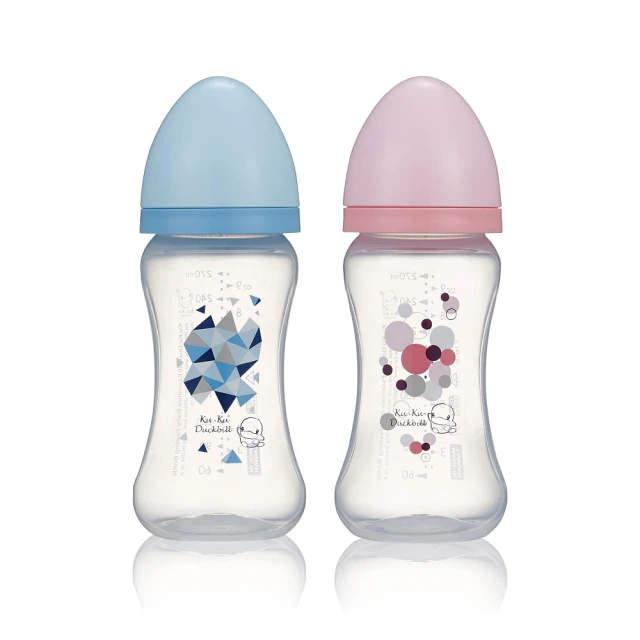 酷咕鴨幾何視界PP寬口成長奶瓶360ml(藍/粉) 歷史價格詳細信息