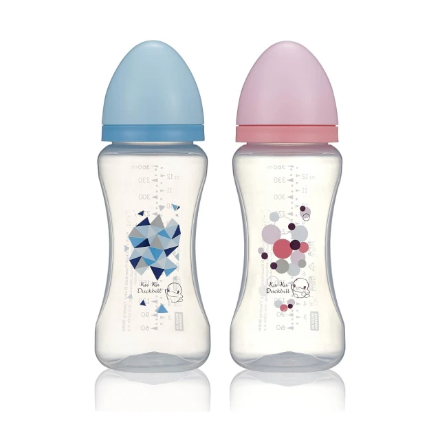 酷咕鴨幾何視界PP寬口成長奶瓶360ml(藍/粉) 歷史價格詳細信息