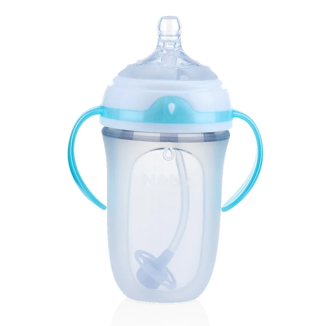 Nuby 直立式矽膠餵食器二階段組_粉 歷史價格詳細信息