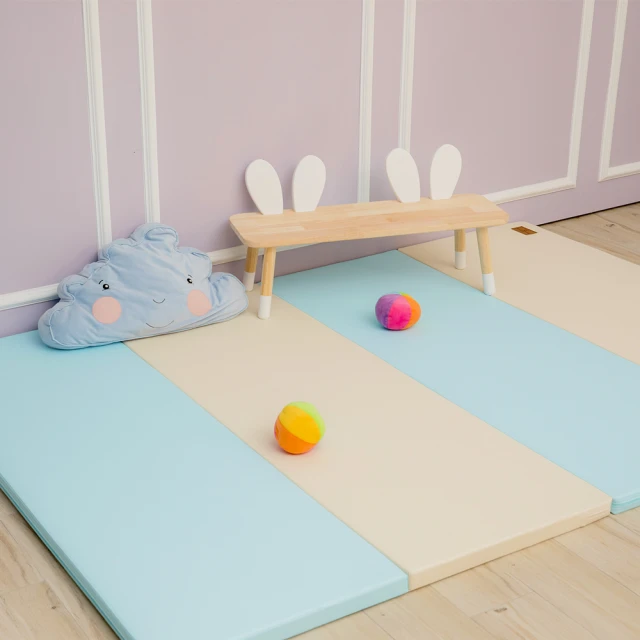 【Mang Mang】小鹿蔓蔓-兒童4cm摺疊地墊(四折200L款)鋼琴拿鐵 歷史價格詳細信息