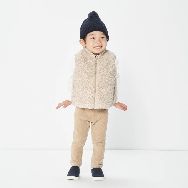 【MUJI 無印良品】幼兒聚酯纖維混棉高腰內裏刷毛長褲(共3色) 歷史價格詳細信息