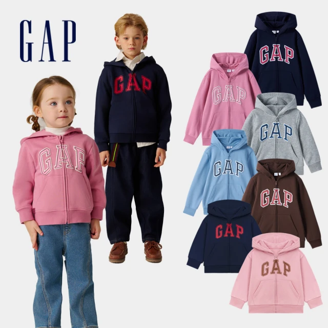 【GAP】兒童裝 Logo刷毛束口鬆緊運動褲 碳素軟磨系列-灰色(641850) 歷史價格詳細信息