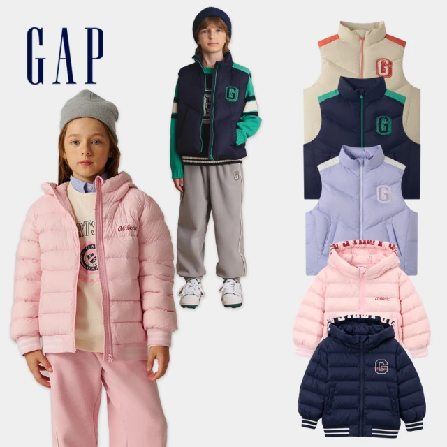 【GAP】兒童裝 Logo印花束口鬆緊褲 碳素軟磨法式圈織系列-白色(838326) 歷史價格詳細信息