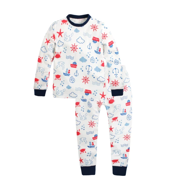 【Baby 童衣】任選 居家套裝 兒童睡衣 薄長袖套裝 寶寶居家服 88020(藍企鵝) 歷史價格詳細信息