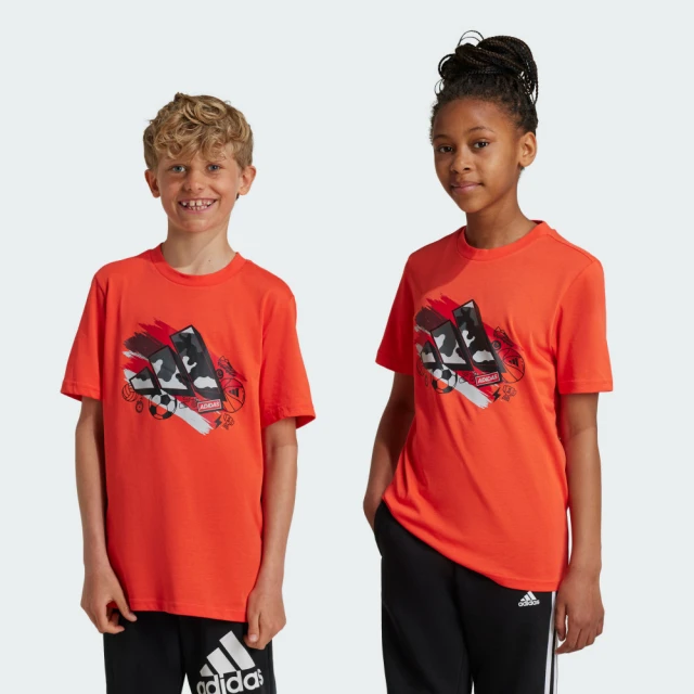 【adidas 愛迪達】短袖上衣 T恤 童裝 JC6919 歷史價格詳細信息