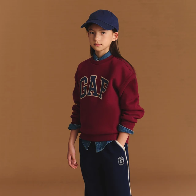 【GAP】兒童裝 Logo刷毛束口鬆緊運動褲 碳素軟磨系列-灰色(641850) 歷史價格詳細信息