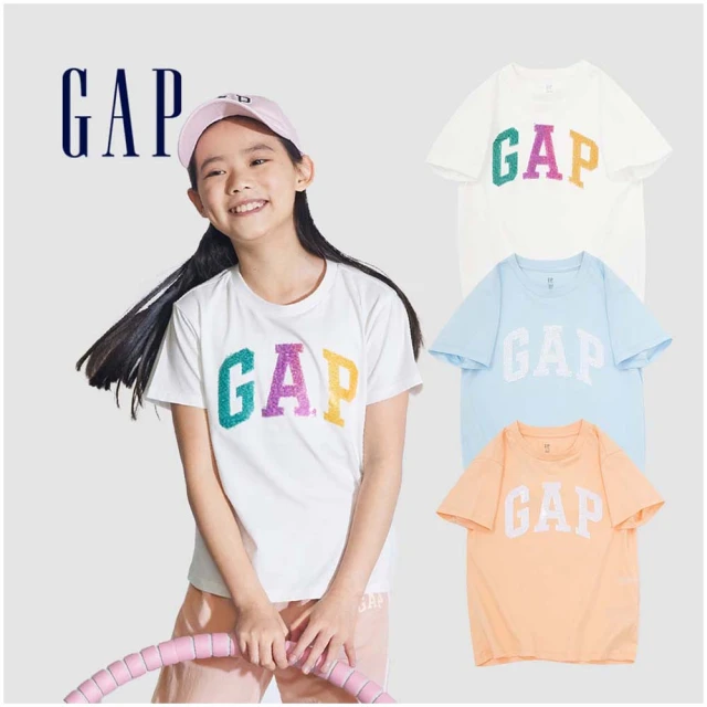 Gap 女童 Logo純棉圓領短袖T恤-白色(622296) 歷史價格詳細信息
