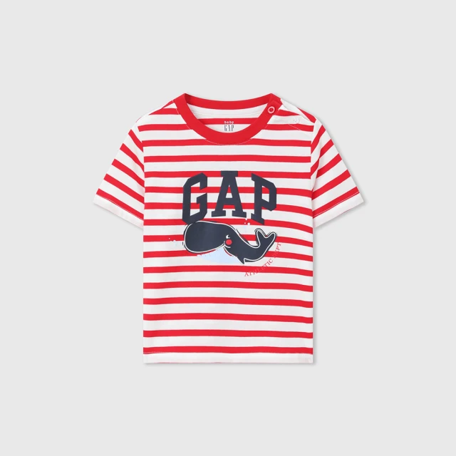 Gap 男幼童 Logo短袖T恤短褲套裝-紅色套裝(663624) 歷史價格詳細信息