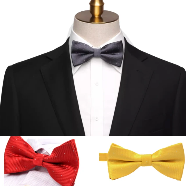 【拉福】兒童領結糾糾點點小紳士專用領結(黑銀絲點點) 歷史價格詳細信息