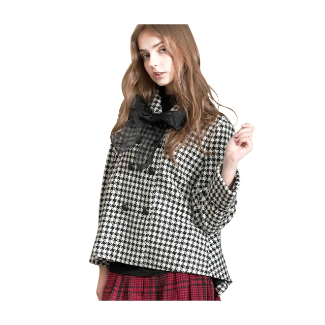 Gennies奇妮 千鳥紋蛋糕層次秋冬背心洋裝-紫(G2409) 歷史價格詳細信息