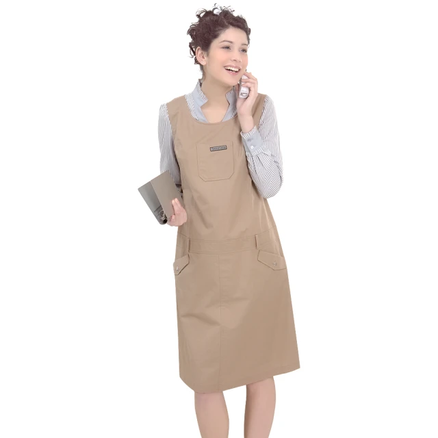 Gennies奇妮 圓領式背心洋裝款防電磁波工作服-軍綠/粉/丈青(GQ42) 歷史價格詳細信息