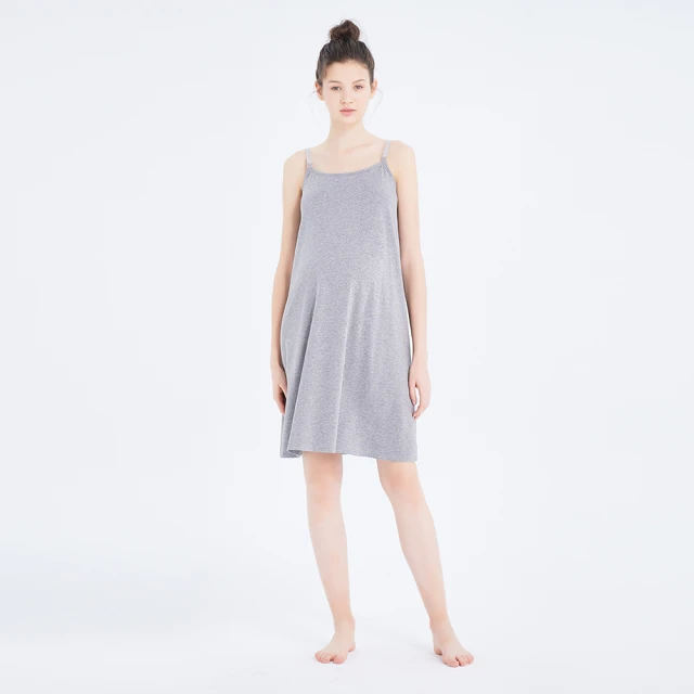 Gennies奇妮 親膚細肩帶哺乳洋裝(丈青TPA40) 歷史價格詳細信息