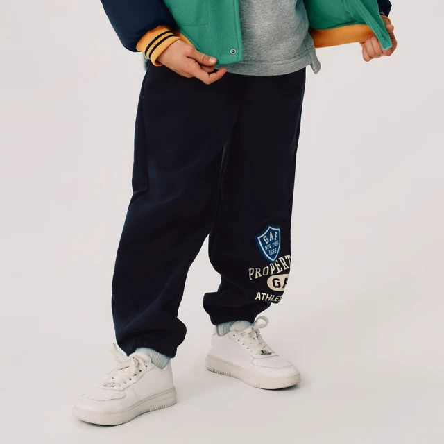 Gap 男童裝 Logo刷毛束口鬆緊褲 碳素軟磨系列-灰色(836793) 歷史價格詳細信息