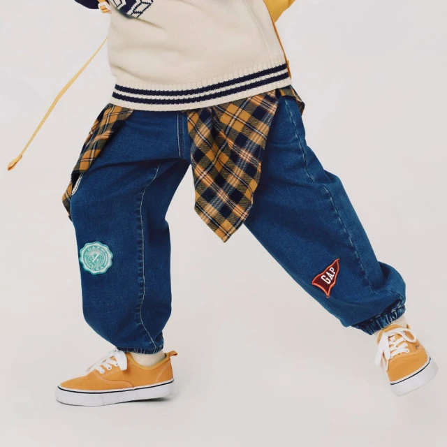 Gap 男幼童 Logo束口牛仔褲-深藍色(784991) 歷史價格詳細信息