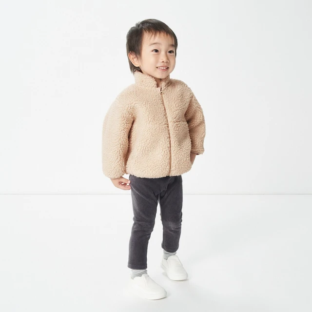【MUJI 無印良品】幼兒聚酯纖維混棉高腰內裏刷毛長褲(共3色) 歷史價格詳細信息