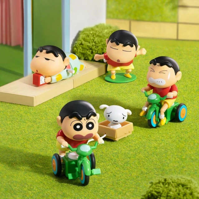 52TOYS蠟筆小新動感新生活盲盒發條可動手辦會動小新潮流玩具擺件 歷史價格詳細信息