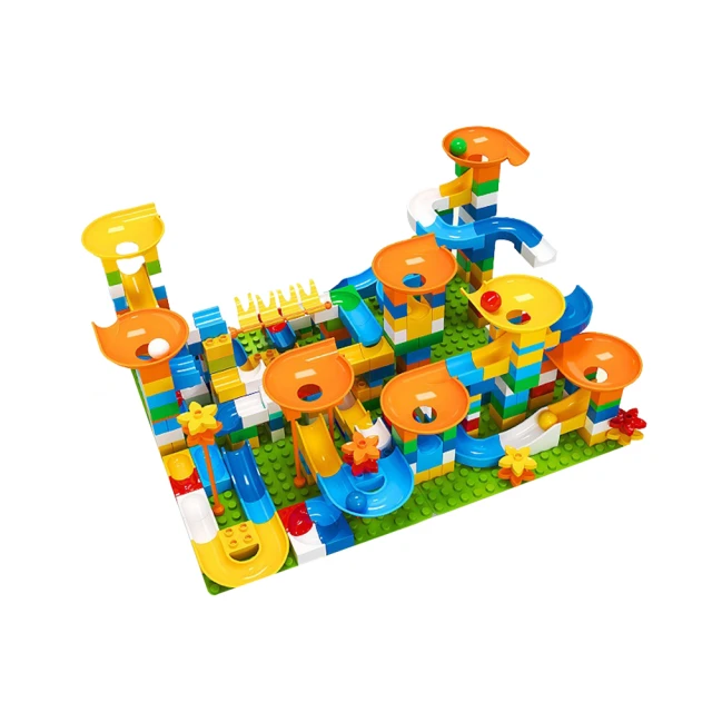 大顆粒軌道旋轉積木兒童玩具益智拼裝36周歲男女孩子幼兒園 歷史價格詳細信息