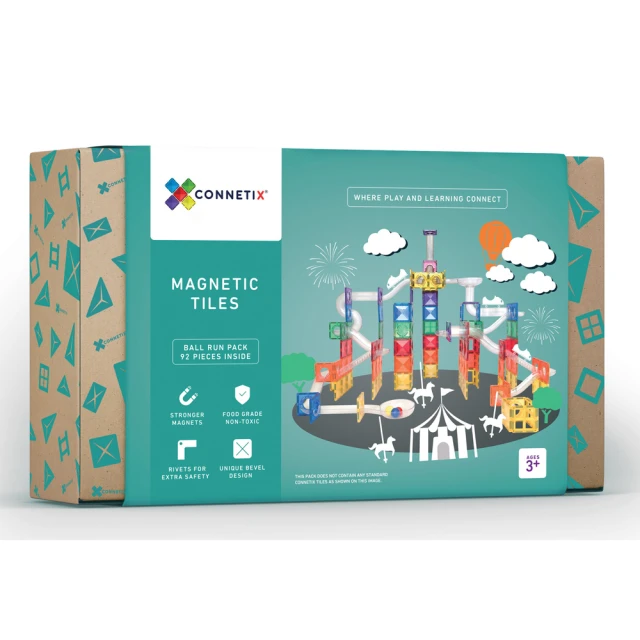 澳洲 Connetix 彩虹磁力積木-滾球軌道組(92pc)聖誕禮物|磁性積木|磁力片【麗兒采家】 歷史價格詳細信息
